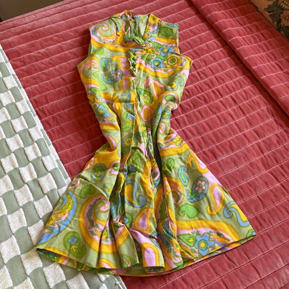 Vintage 60s Arkay paisley dress